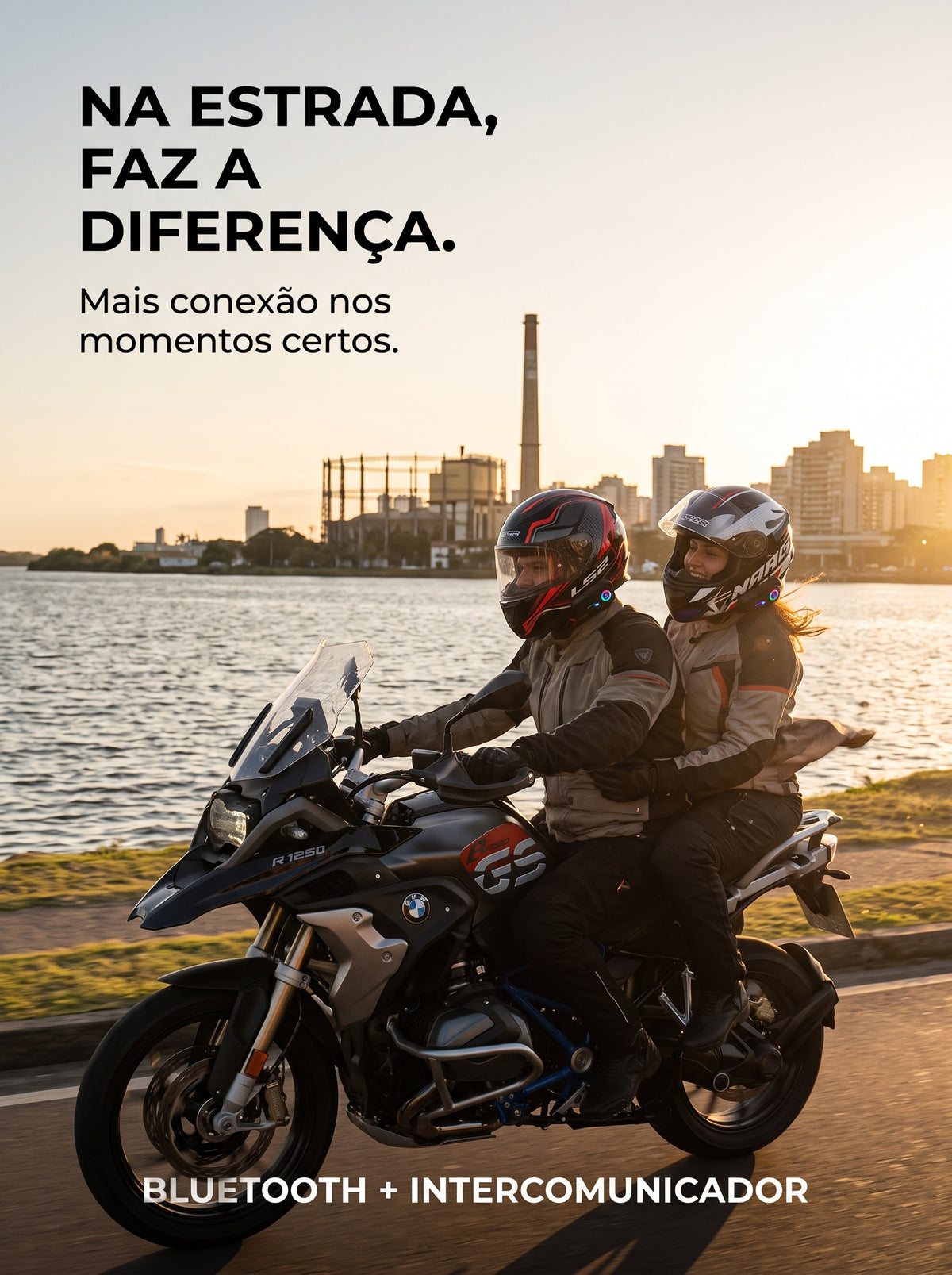 Fone Bluetooth 5.3 para Capacete | Pilote Sempre Conectado