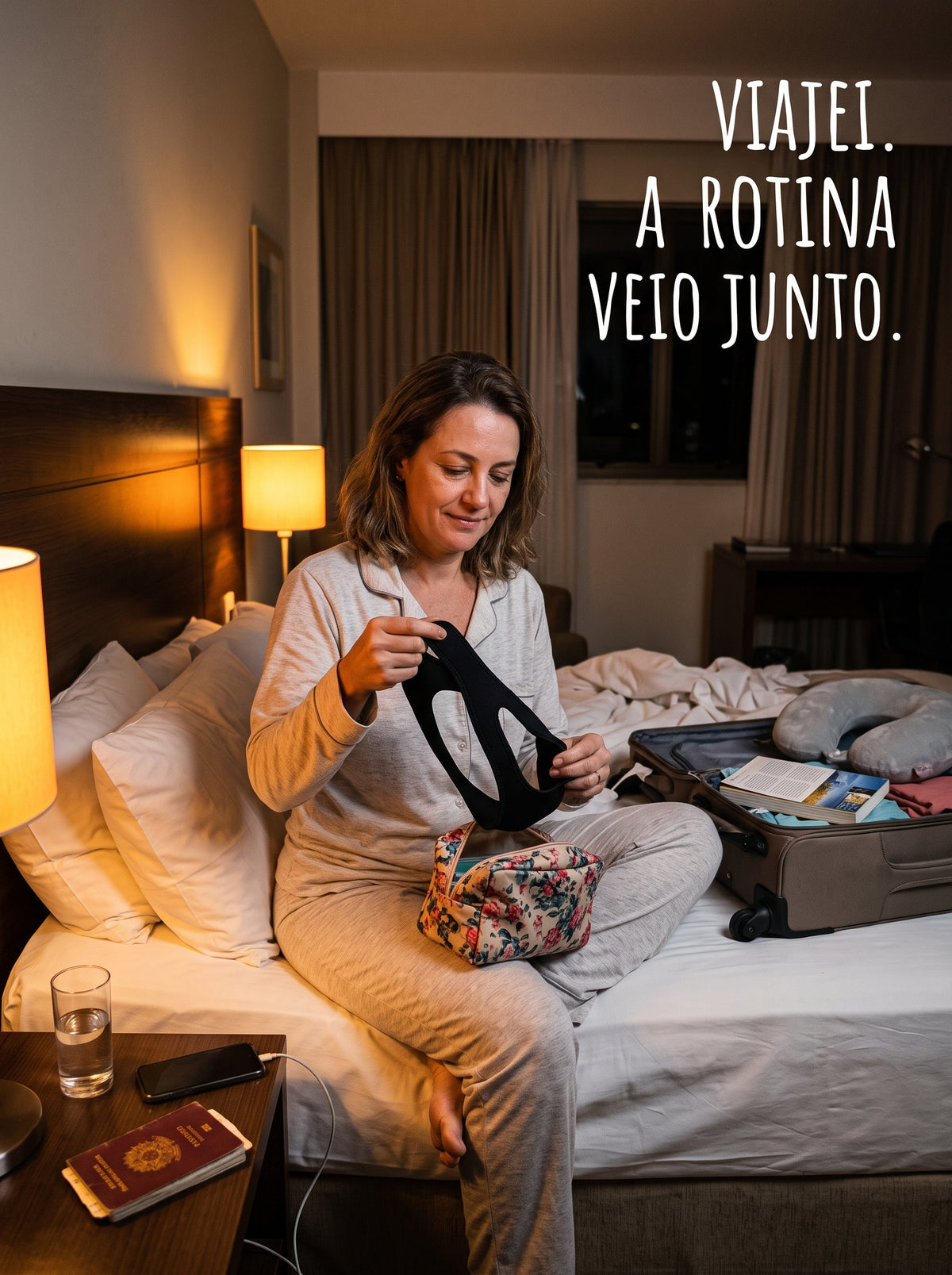 Máscara de Queixo Anti-Ronco em Neoprene | Mais Conforto na Hora de Dormir