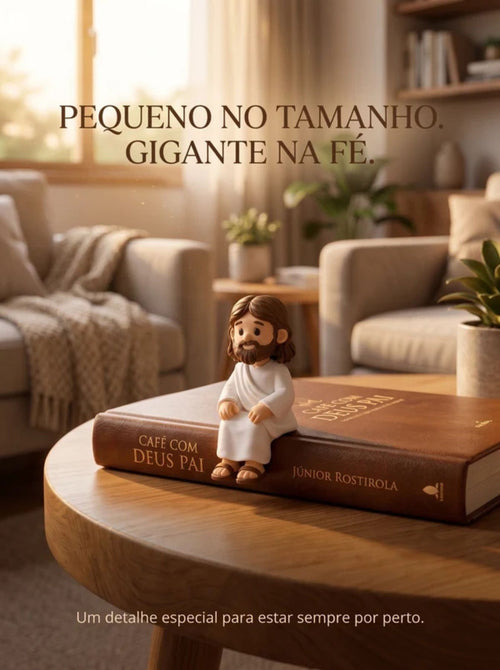 Mini Jesus Sentado | Um Pequeno Símbolo de Fé Para Estar Presente em Todos Momentos
