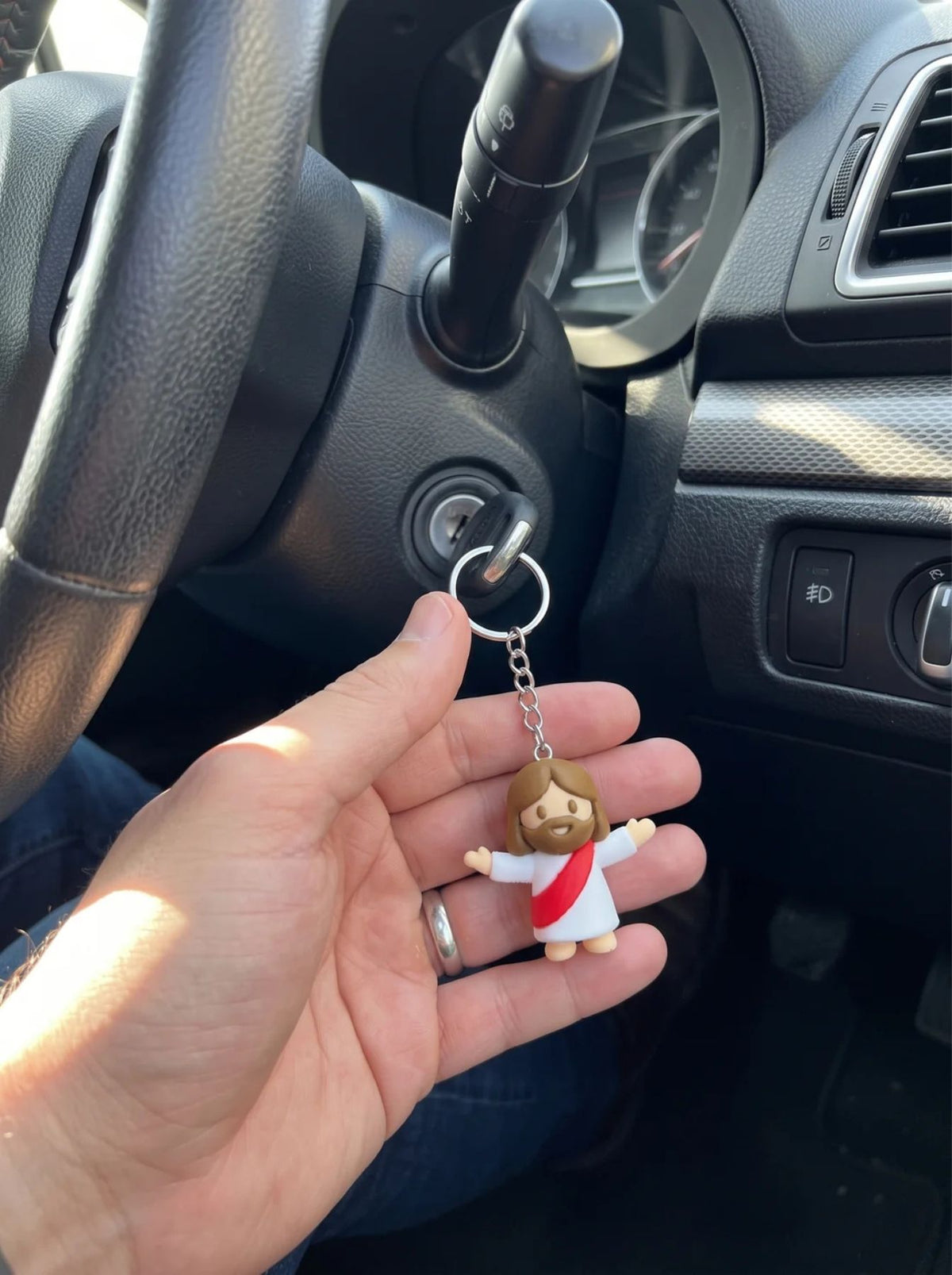 Chaveiro Cristão Jesus Miniatura | Símbolo de Fé Para Te Acompanhar Cada Momento