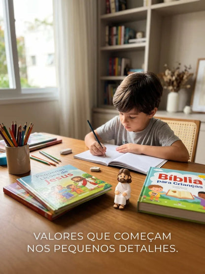 Mini Jesus Sentado | Um Pequeno Símbolo de Fé Para Estar Presente em Todos Momentos