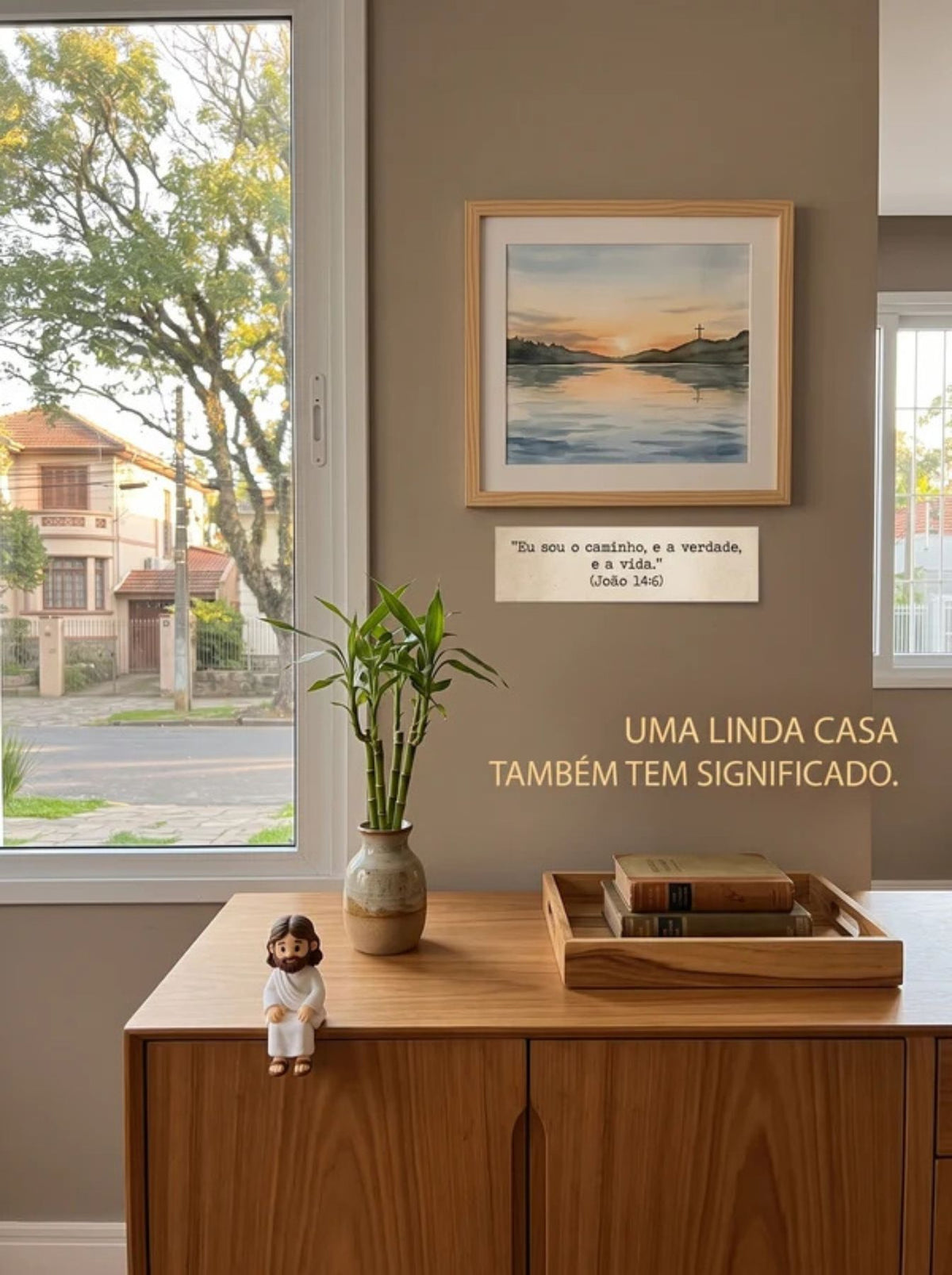 Mini Jesus Sentado | Um Pequeno Símbolo de Fé Para Estar Presente em Todos Momentos