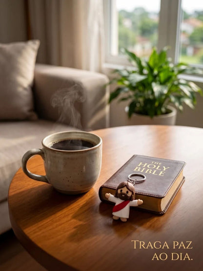 Chaveiro Cristão Jesus Miniatura | Símbolo de Fé Para Te Acompanhar Cada Momento