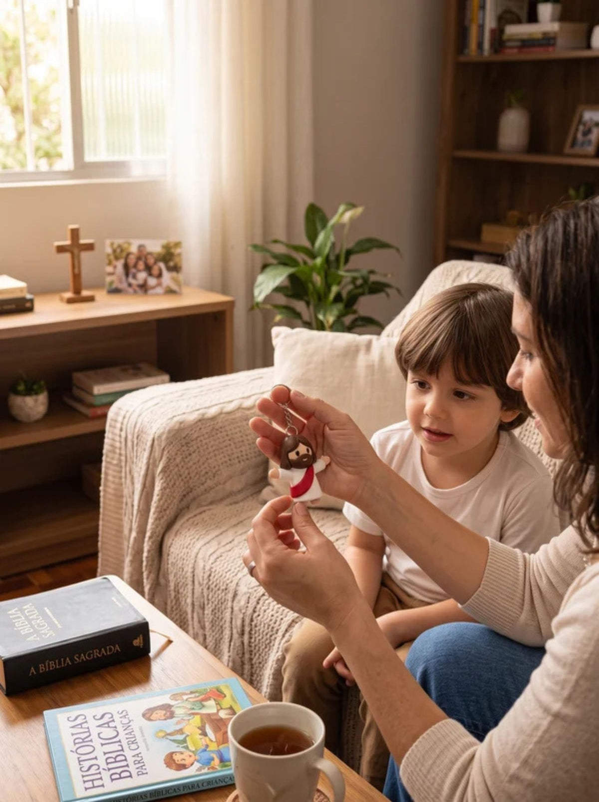 Chaveiro Cristão Jesus Miniatura | Símbolo de Fé Para Te Acompanhar Cada Momento