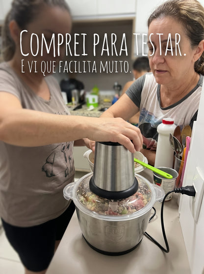 Picador Elétrico de Alimentos | Mais Praticidade Para Preparar Suas Refeições