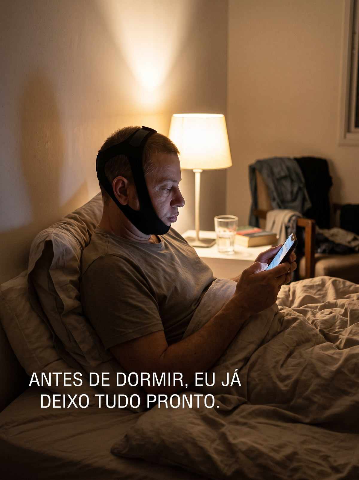 Máscara de Queixo Anti-Ronco em Neoprene | Mais Conforto na Hora de Dormir