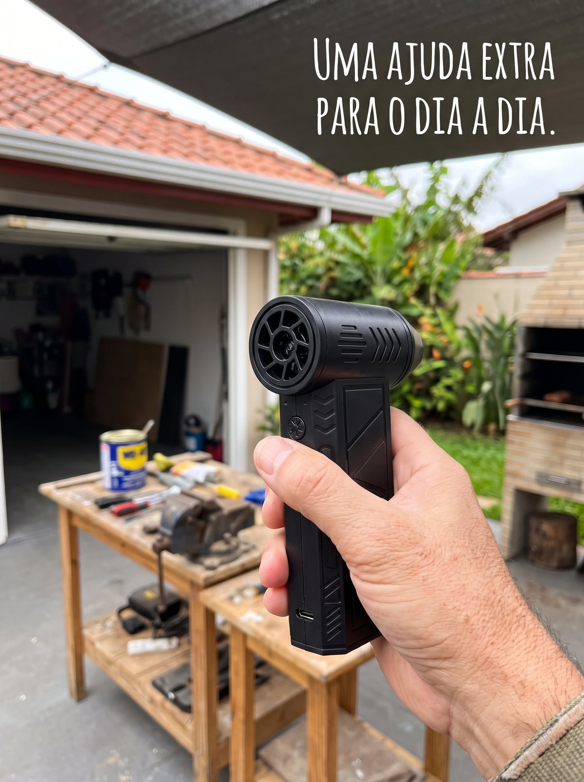 Soprador de Ar Turbo Sem Fio | Potência Para Limpar Onde a Sujeira se Esconde
