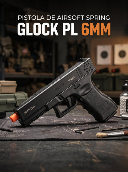 Pistola Airsoft Spring QG07 PL 6mm | Pronta para a Diversão