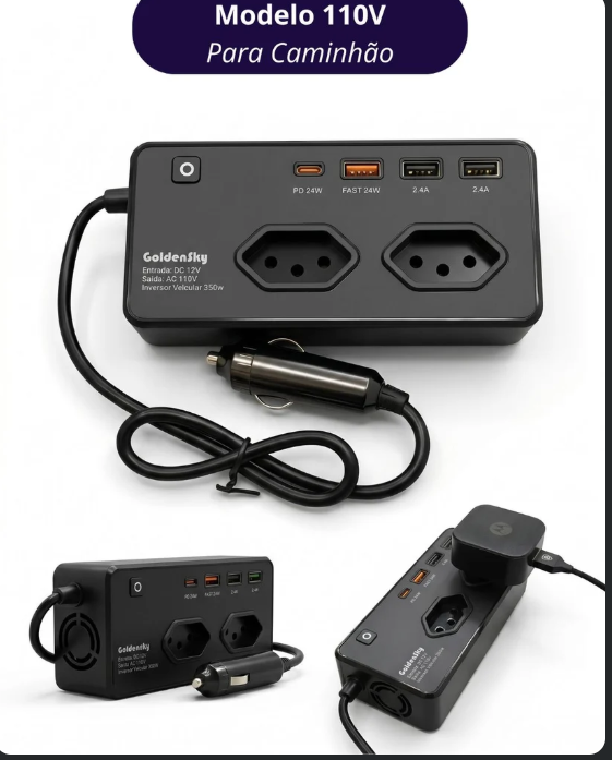Inversor 400W para carro | Energia Extra na Estrada