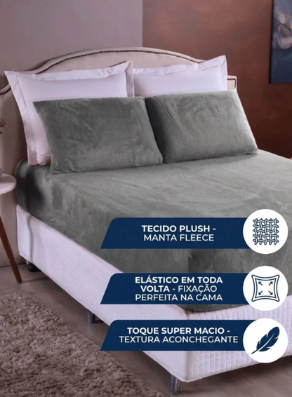 O conforto que transforma suas noites | Jogo de Lençol Plush
Manta Soft 3 Peças