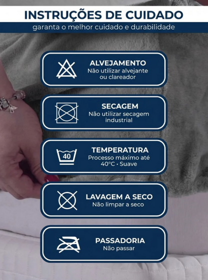 O conforto que transforma suas noites | Jogo de Lençol Plush
Manta Soft 3 Peças