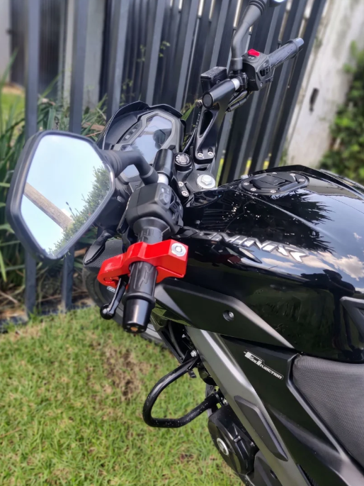 Trava Antifurto Reforçada para Moto | Bloqueio de Manete, Freio e Acelerador