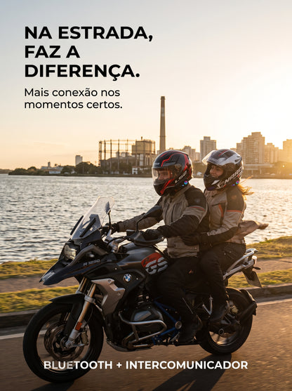 Fone Bluetooth 5.3 para Capacete | Pilote Sempre Conectado