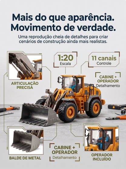 Máquinas de Construção RC com Controle Remoto | A diversão no controle