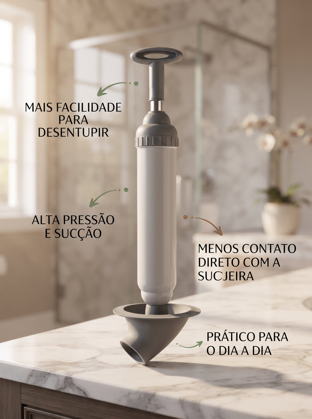 Desentupidor de Alta Pressão para Pia e Vaso | Solução Rápida para Entupimentos
