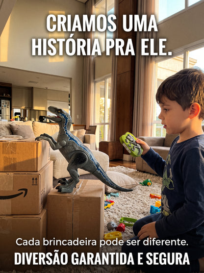 Dinossauro T-Rex Velociraptor com Controle Remoto | Mais Diversão para Dar Vida à Brincadeira