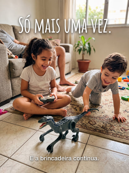 Dinossauro T-Rex Velociraptor com Controle Remoto | Mais Diversão para Dar Vida à Brincadeira