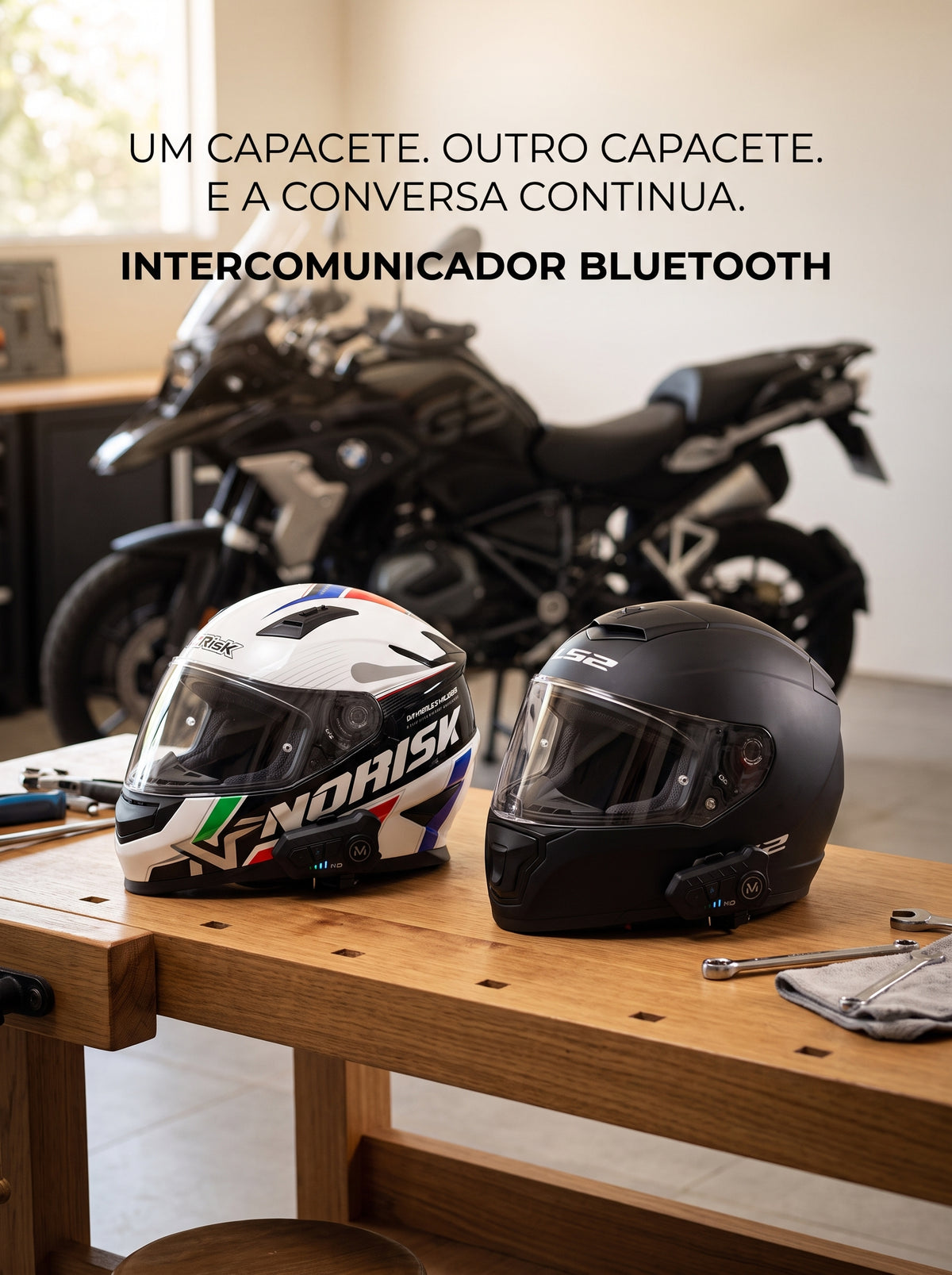 Fone Bluetooth 5.3 para Capacete | Pilote Sempre Conectado