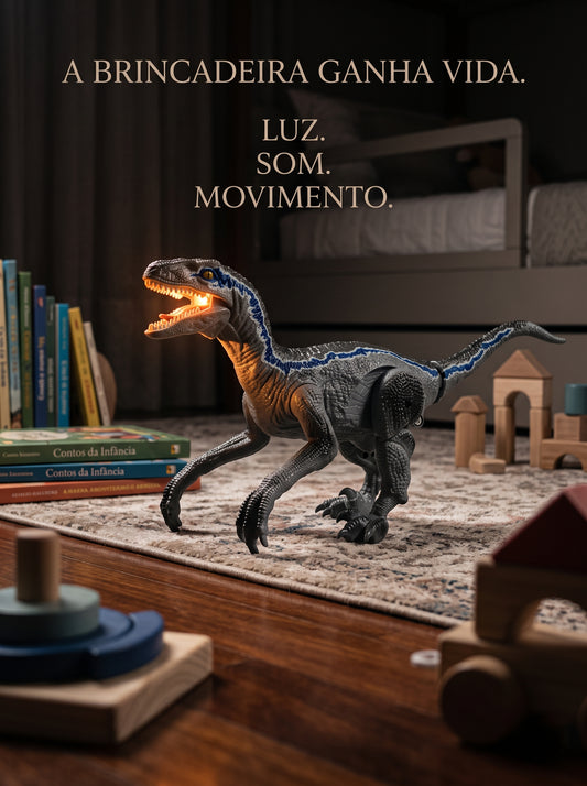Dinossauro T-Rex Velociraptor com Controle Remoto | Mais Diversão para Dar Vida à Brincadeira