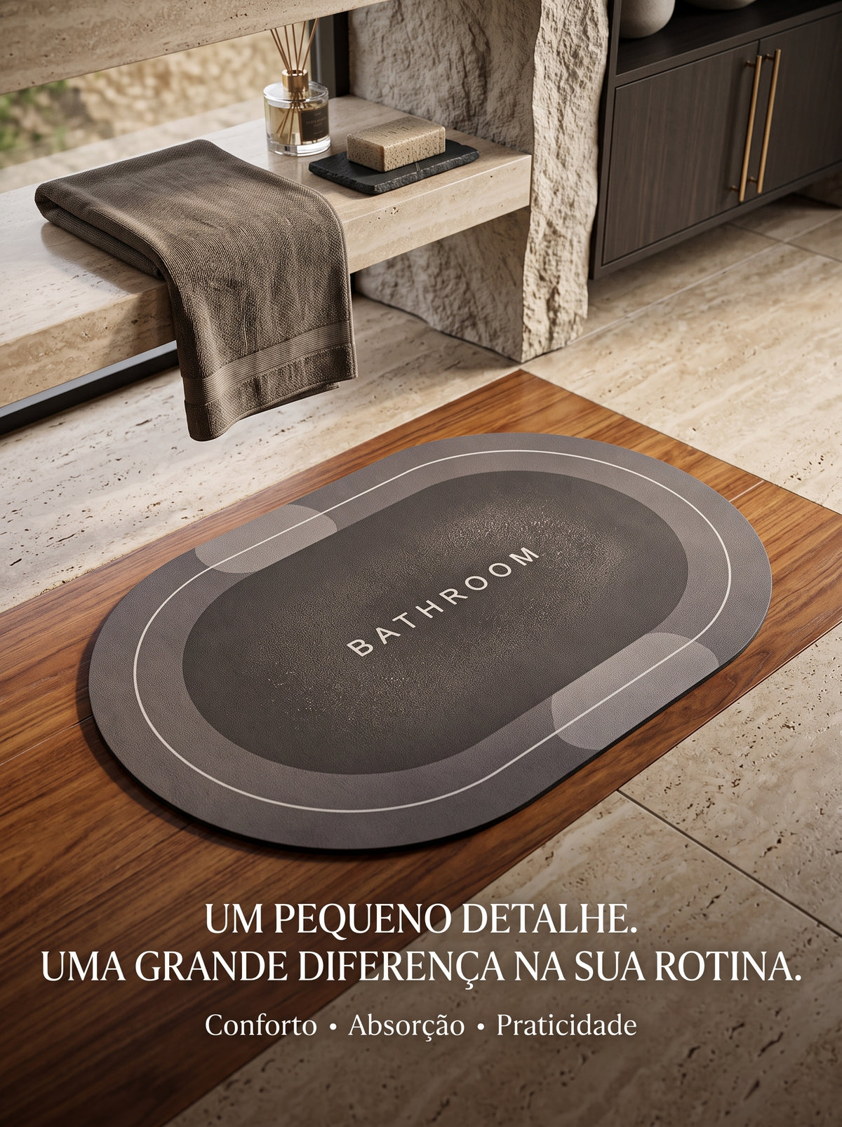 Tapete Super Absorvente | Mais Conforto e Menos Água no Chão