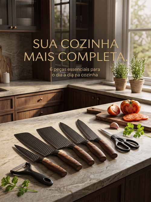 Kit de Facas | A Praticidade Que Faltava na Sua Cozinha