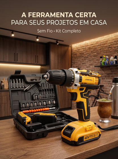 Parafusadeira Furadeira 48V | A Ferramenta Que Resolve