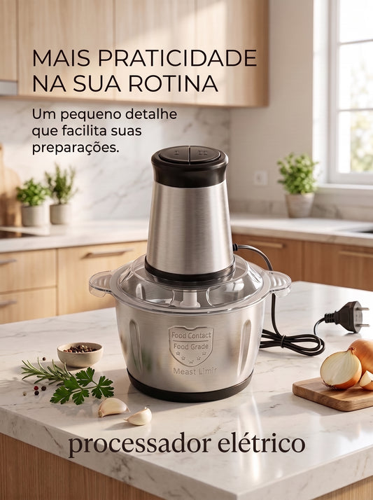 Picador Elétrico de Alimentos | Mais Praticidade Para Preparar Suas Refeições