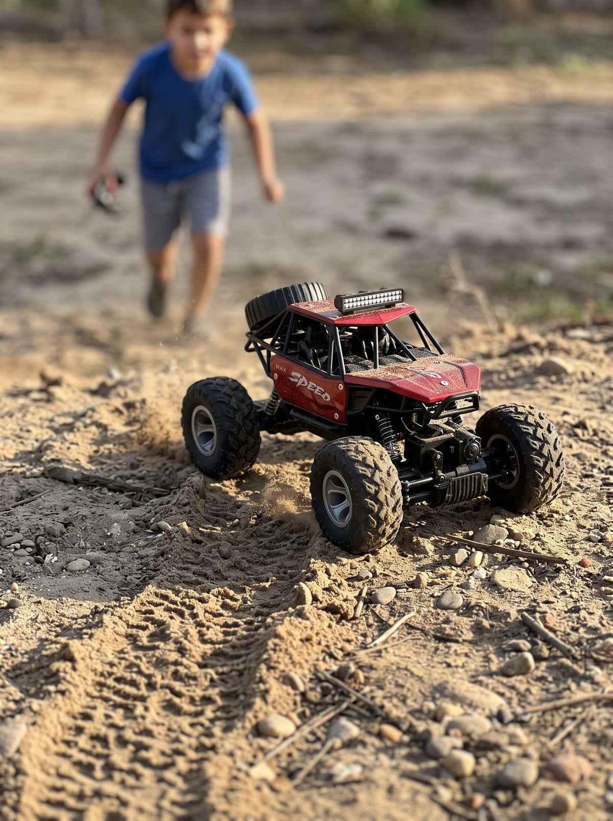 Carrinho Controle Remoto 4x4 Off Road | Jeep Rock Crawler Recarregável USB