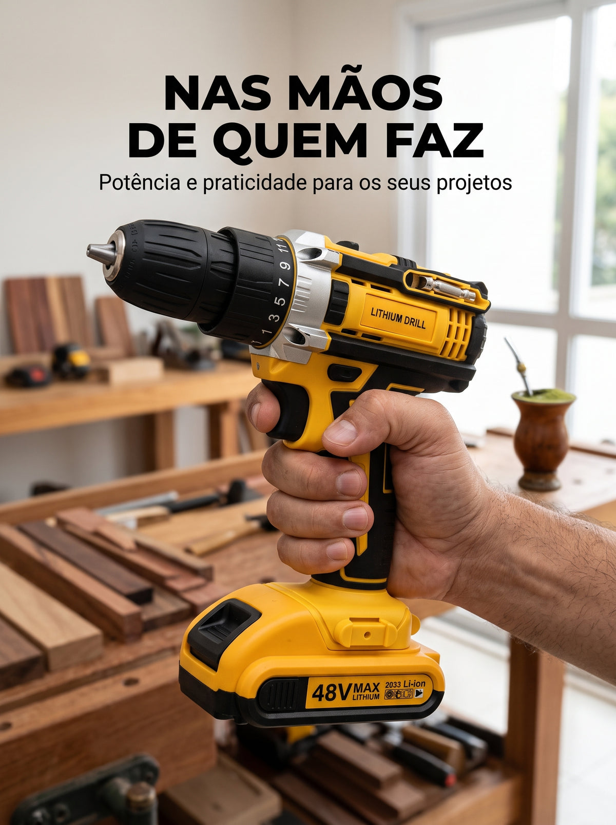 Parafusadeira Furadeira 48V | A Ferramenta Que Resolve