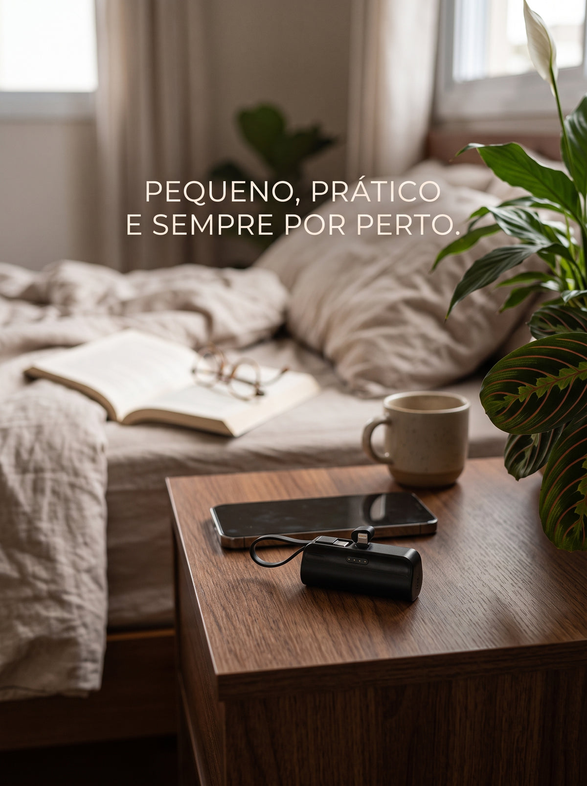 Mini Power Bank 10000mAh | Chega de Ficar Sem Bateria