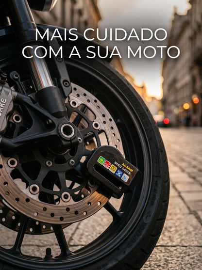 Trava de Disco para Moto com Alarme | Mais Tranquilidade ao Estacionar