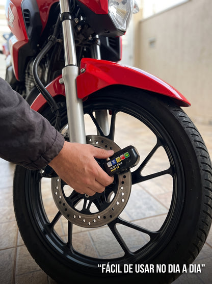 Trava de Disco para Moto com Alarme | Mais Tranquilidade ao Estacionar