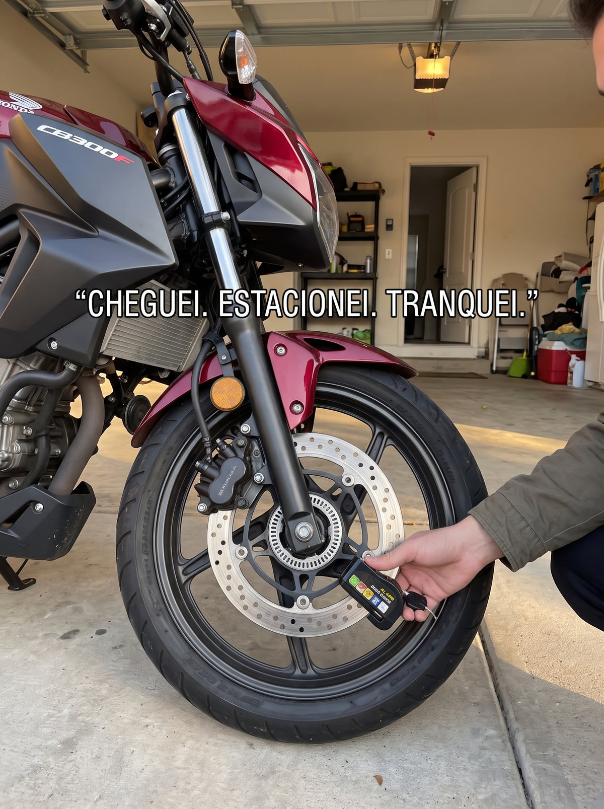 Trava de Disco para Moto com Alarme | Mais Tranquilidade ao Estacionar