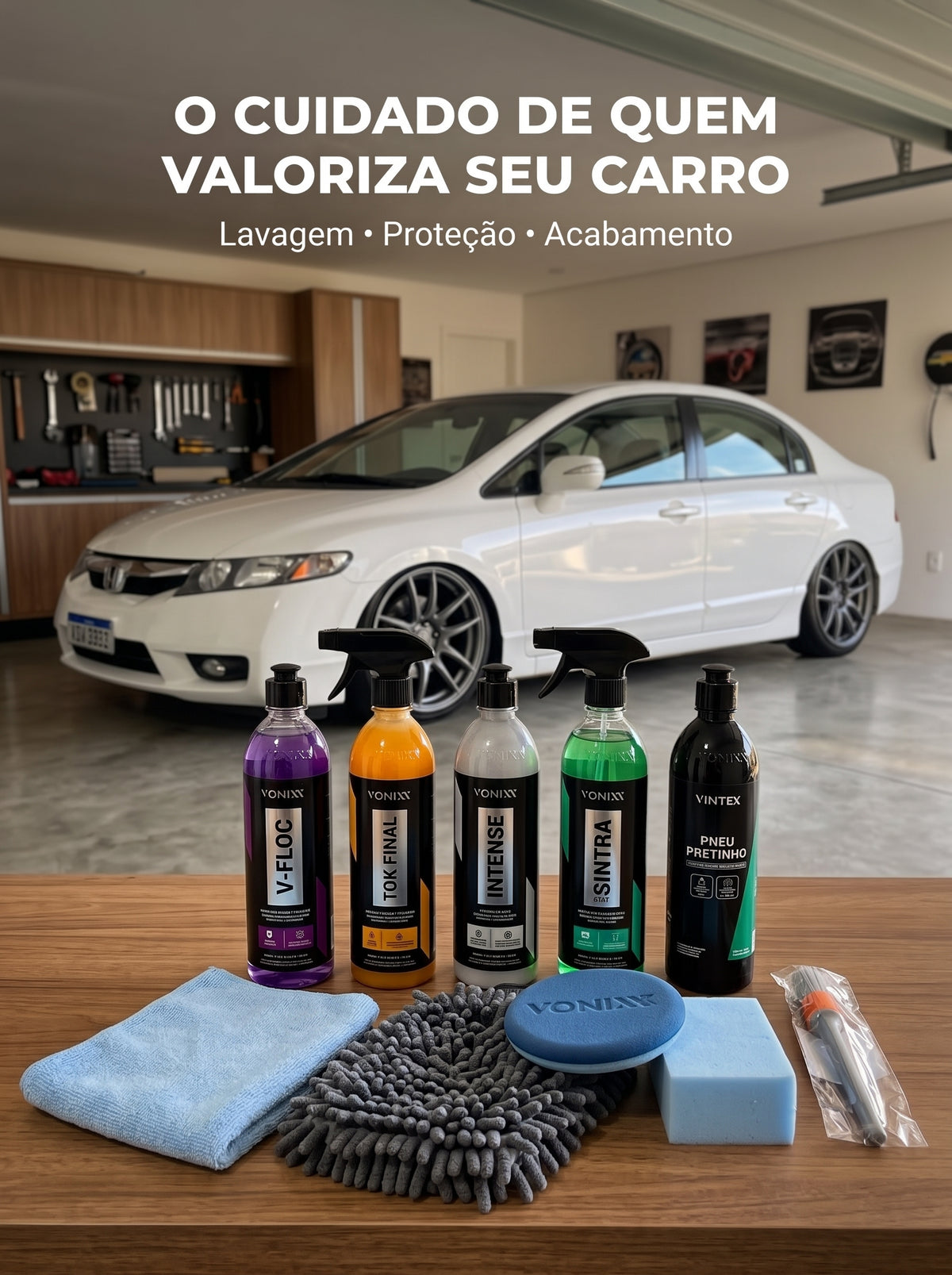 Kit Completo Vonixx para Carro | Deixe Seu Carro Impecável