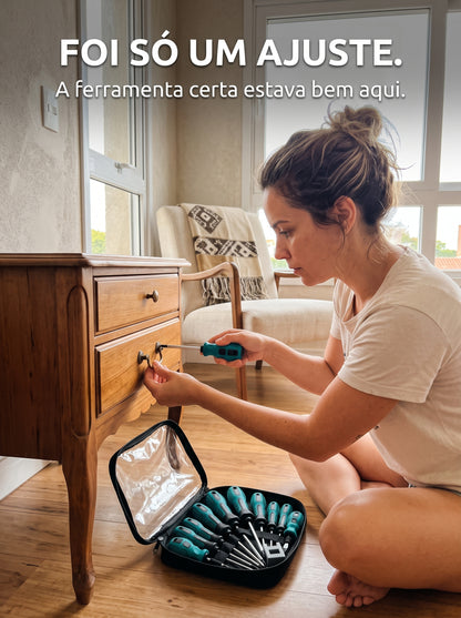 Jogo de Chaves 10 Peças | A Ferramenta Certa Sempre à Mão
