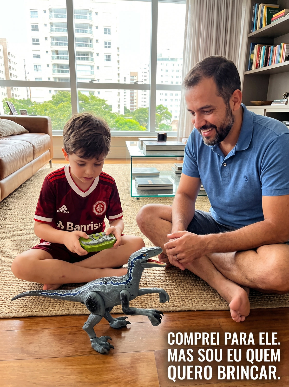 Dinossauro T-Rex Velociraptor com Controle Remoto | Mais Diversão para Dar Vida à Brincadeira
