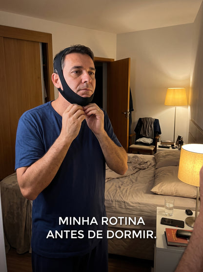 Máscara de Queixo Anti-Ronco em Neoprene | Mais Conforto na Hora de Dormir