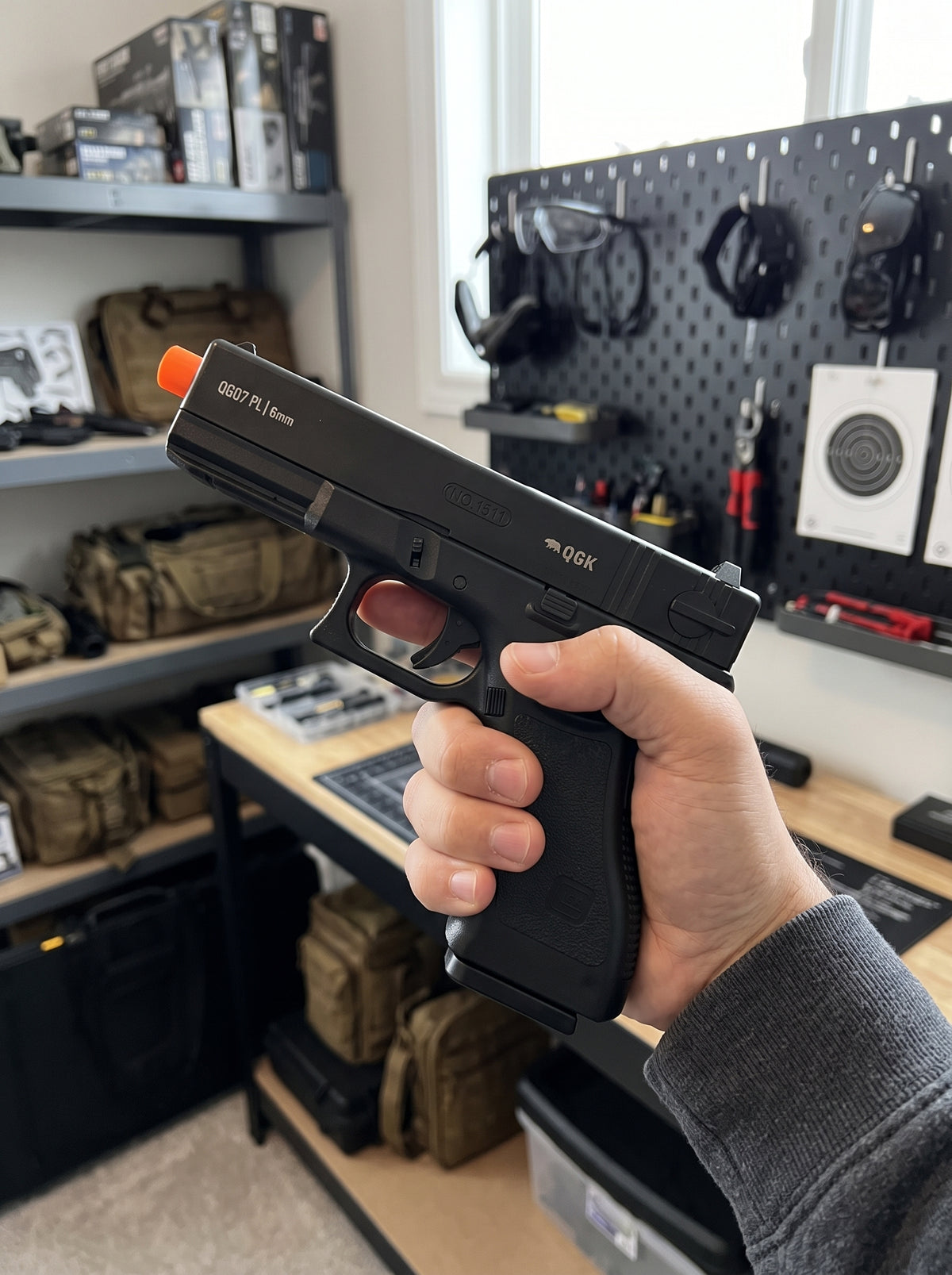 Pistola Airsoft Spring QG07 PL 6mm | Pronta para a Diversão