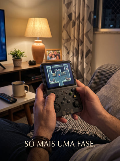 Console Portátil R36S 64GB + 15.000 Jogos | Nostalgia na Palma da Mão