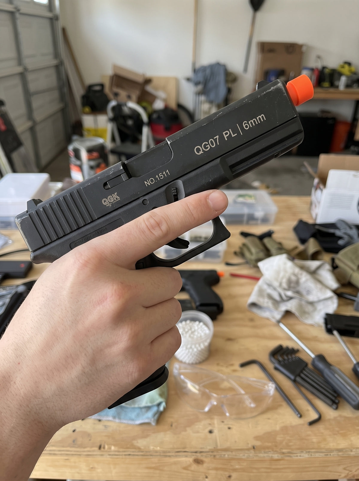 Pistola Airsoft Spring QG07 PL 6mm | Pronta para a Diversão