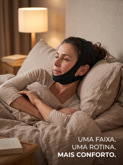 Máscara de Queixo Anti-Ronco em Neoprene | Mais Conforto na Hora de Dormir