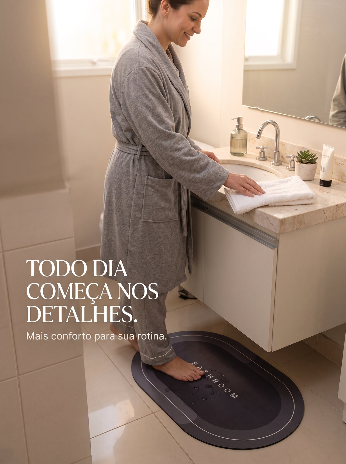 Tapete Super Absorvente | Mais Conforto e Menos Água no Chão