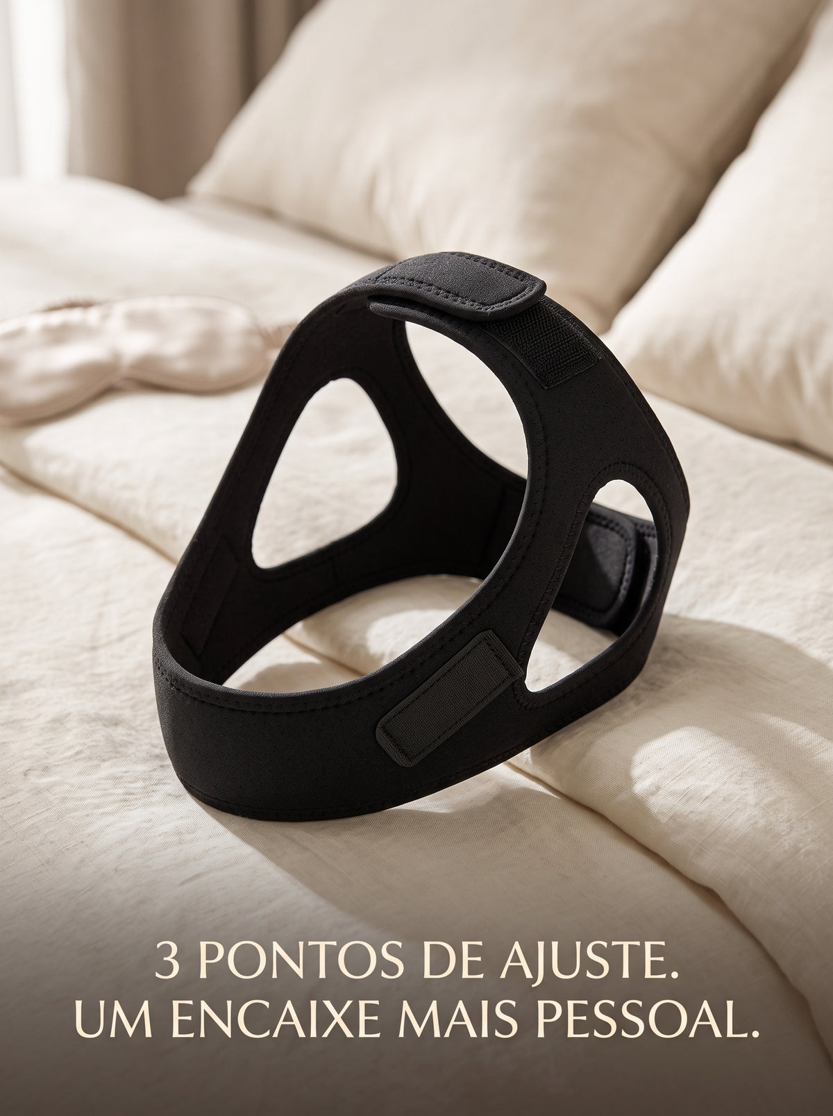 Máscara de Queixo Anti-Ronco em Neoprene | Mais Conforto na Hora de Dormir