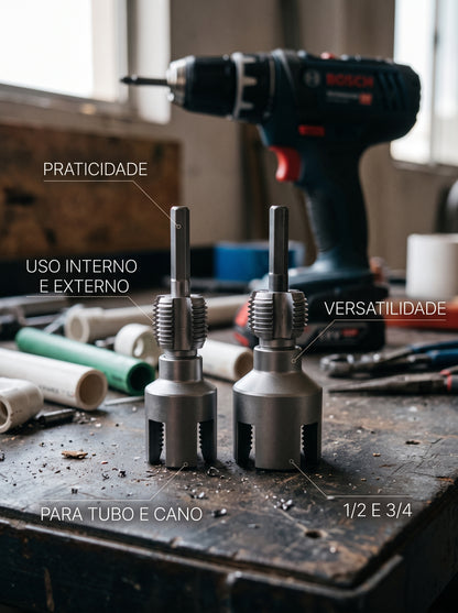 Kit Abridor de Rosca 1/2" e 3/4" | Mais Praticidade no Reparo