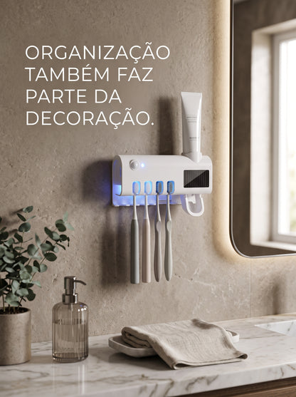 Porta Escova de Dentes com UV | Banheiro Mais Organizado e Prático
